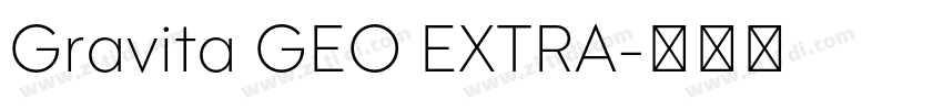 Gravita GEO EXTRA字体转换